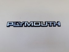 1969-1989 Vtg Plymouth Emblem Nameplate Badge Oem Trunk Hood Grille 8 Long