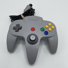 Official OEM Nintendo 64 N64 Gray Controller W/ New Hall Effect Joystick