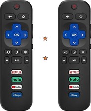 2pack Remote Control Replacement for All Roku TV TCL/Hisense/Onn Roku
