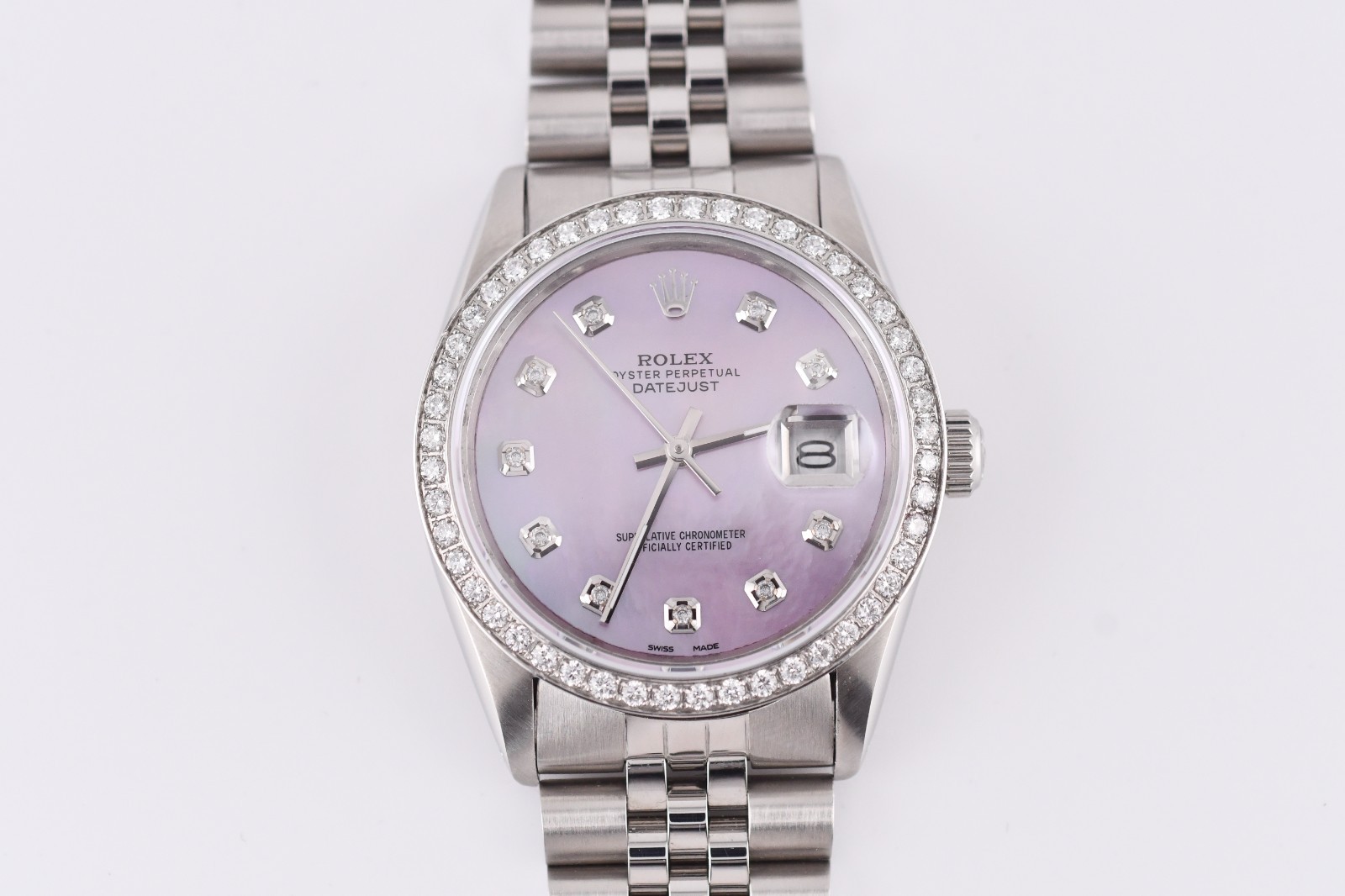 Rolex Datejust Ref16014 Stainless Steel Diamond