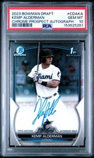 2023 BOWMAN DRAFT CHROME PROSPECT AUTO #CDAKA KEMP ALDERMAN PSA 10