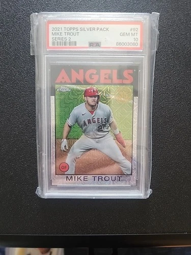 Mike Trout 2021 Topps Silver Series 2 PSA 10