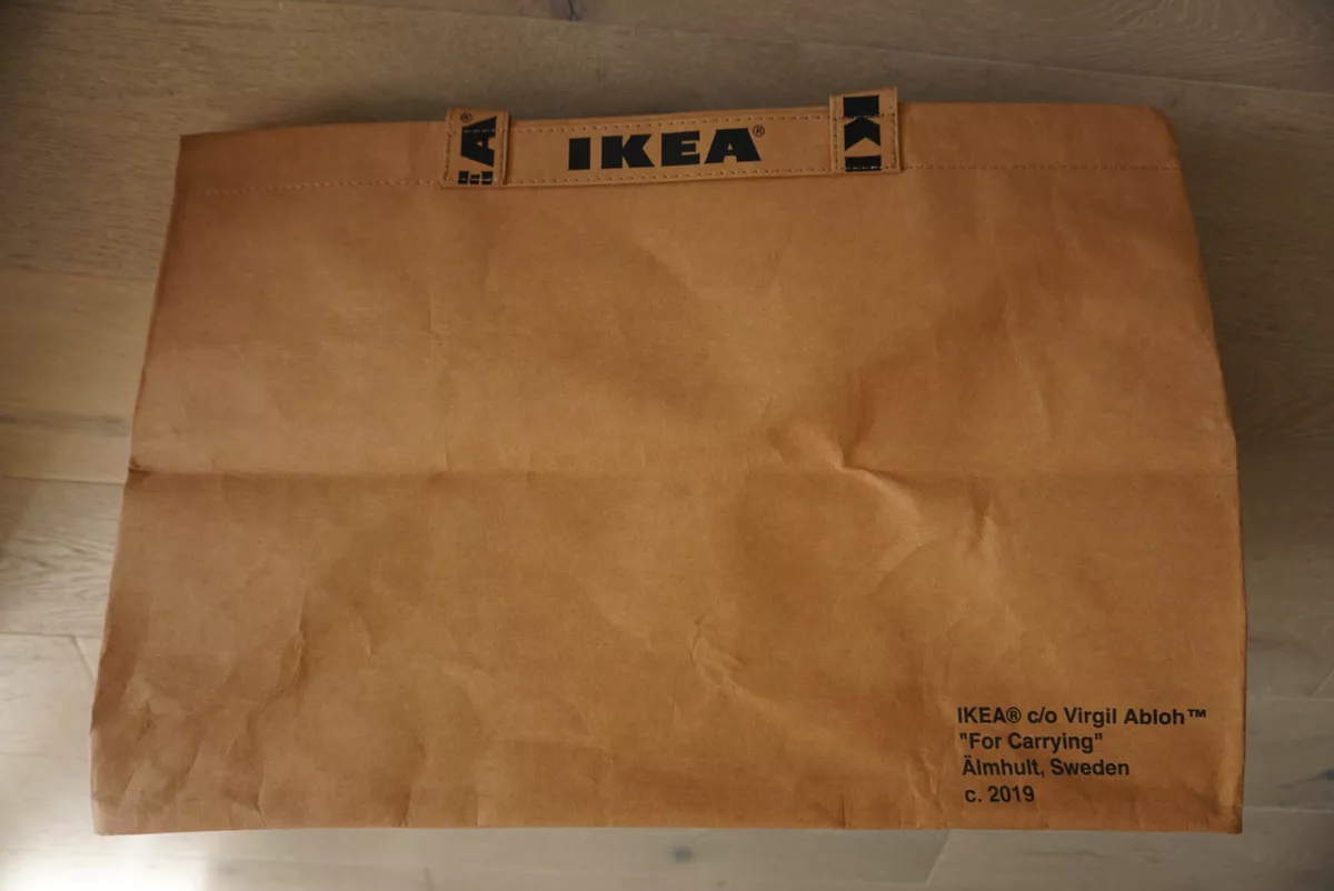 IKEA X VIRGIL ABLOH OFF WHITE “SCULPTURE” LARGE BAG LIMITED EDITION ART 