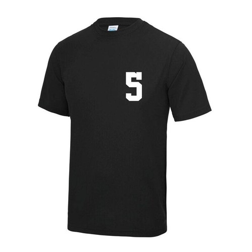 Kids Personalised Polyester Sport T Shirt Team Kit NAME & NUMBER Football PE Gym - Picture 5 of 16