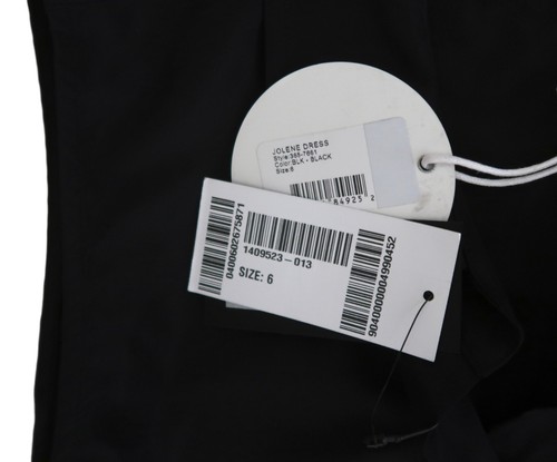 STAUD Jolene flared shirt dress NWT sz 6 black taffeta - Picture 6 of 6