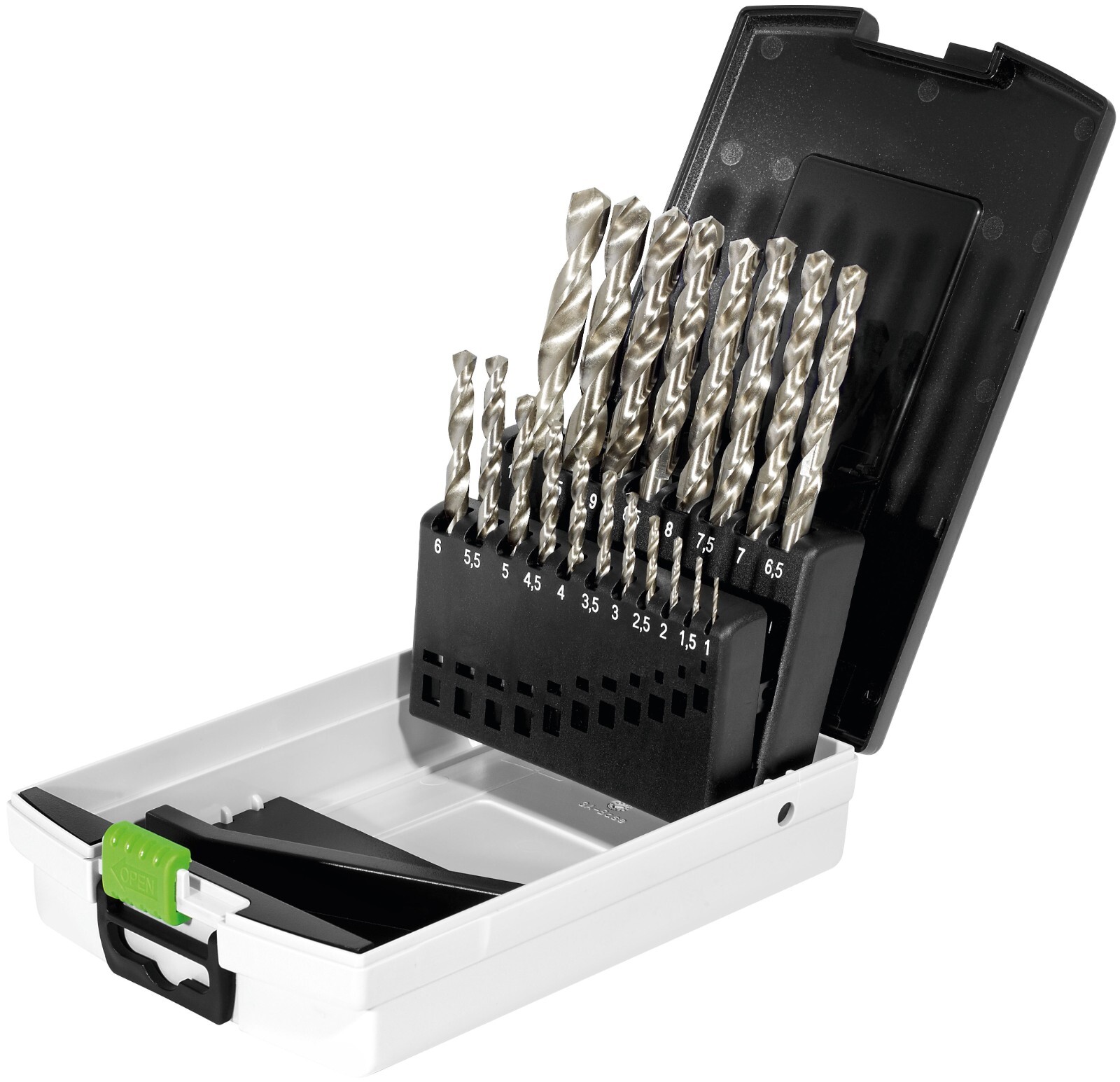 Festool HSS Twist Drill Bit Set for Standard Chucks 1-10mm 498981