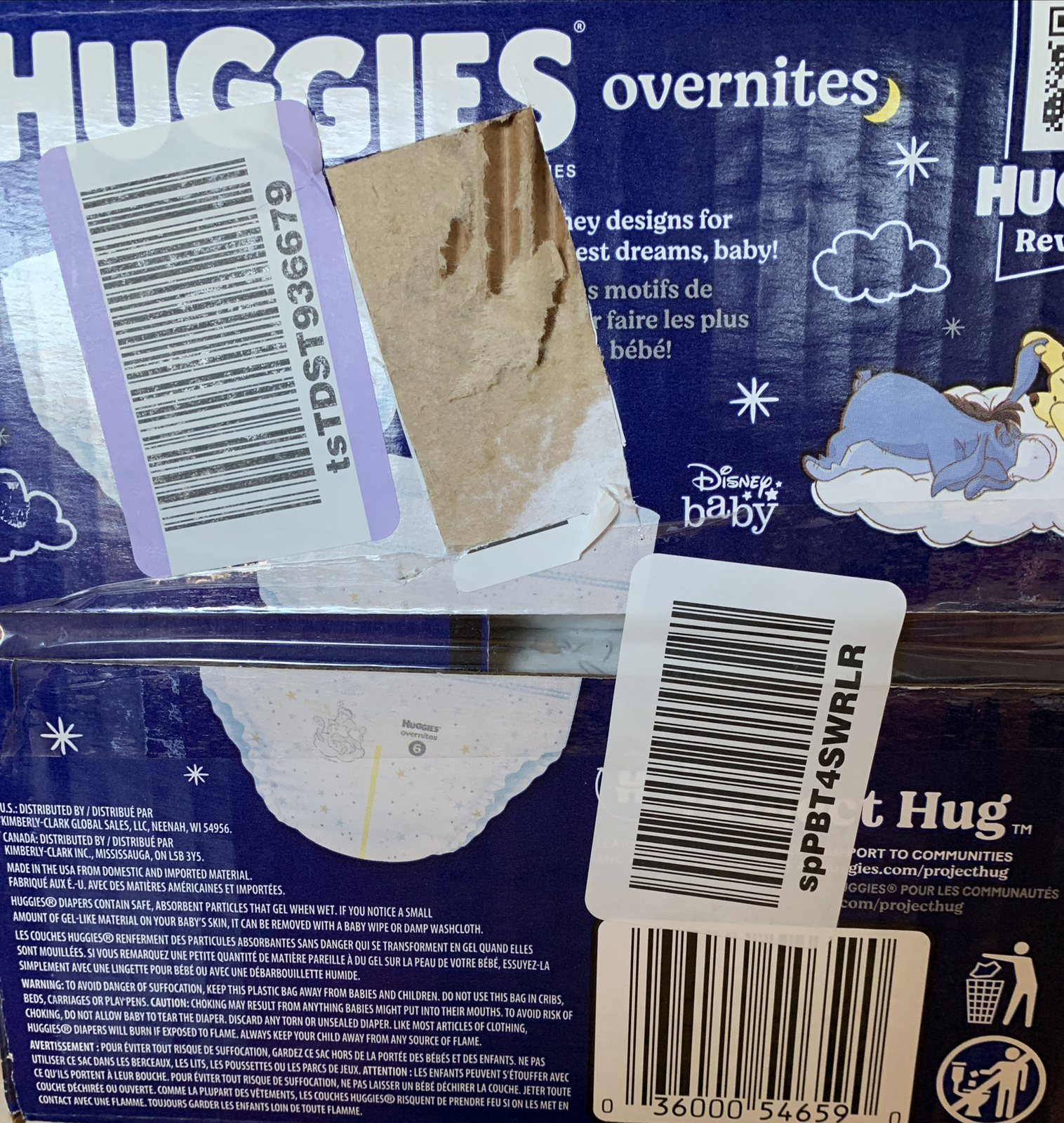 Huggies Overnites Size 6 Overnight Diapers (35+ lbs), 36 Ct