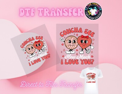 Concha See  i Love you DTF Print Only, DIY, Heat Transfer, T-shirt Design