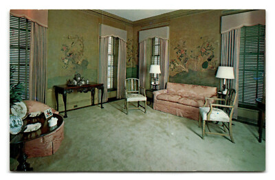 Postcard - Chinese Wallpaper Room - Shelburne Museum - Vermont - Unposted