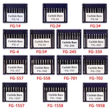 1-10 Box Dental FG Tungsten Carbide Burs Round For High Speed Handpiece OR