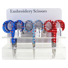 Patriotic Embroidery Scissors, 3.75 blade #63...