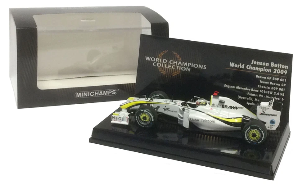 Minichamps Brawn BGP 001 #22 2009 - Jenson Button F1. World Champion 1/43 Scale - Image 2 of 4