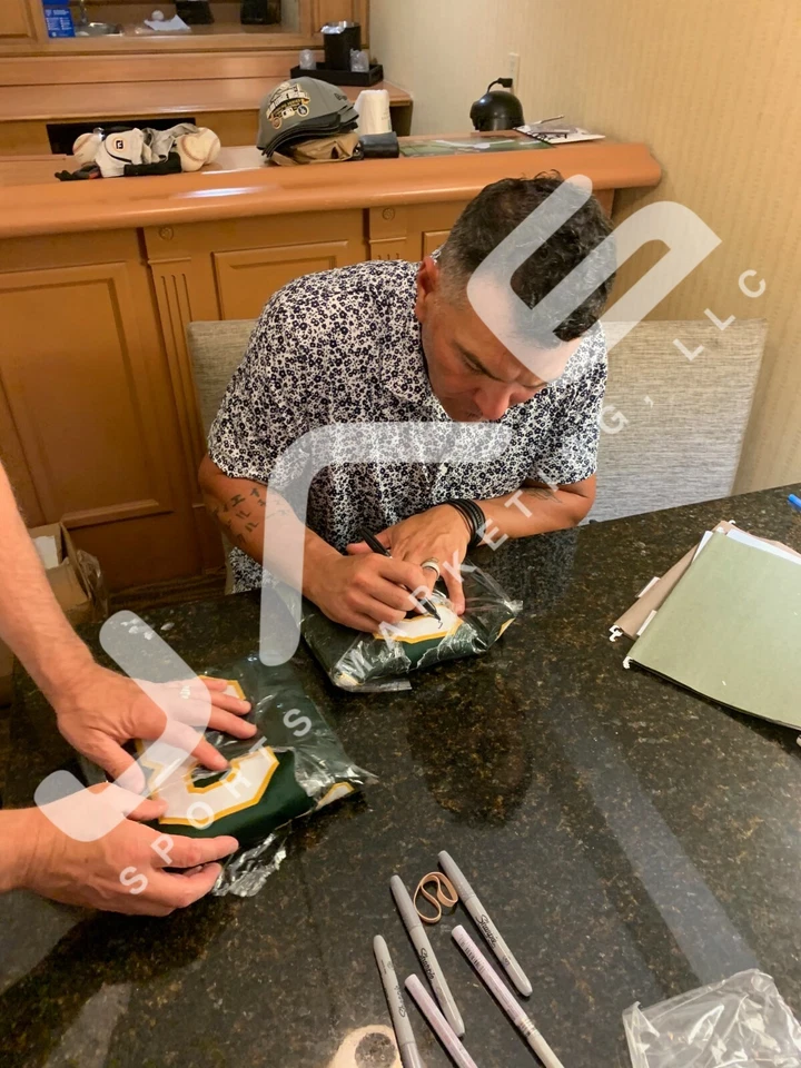 Foto firmada autografiada por Eric Chávez 8x10 MLB Oakland Athletics certificado de autenticidad PSA Foto 2 de 2