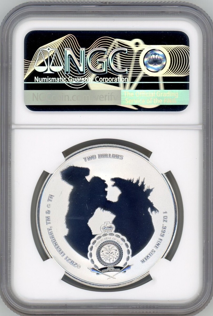 2021 ミュージックレジェンド 2ポンド 銀貨 NGC MS69FR GODZILLA VS KONG MECHAGODZILLA 2021 NIUE 1oz SILVER COIN $2