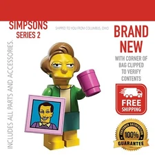 Lego Minifig Simpsons Series 2- Edna Crabapple - New W/Clipped Bag Free Shipping