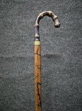Antique Desginer Head Handle Victorian Handmade Wooden Walking Stick Cane