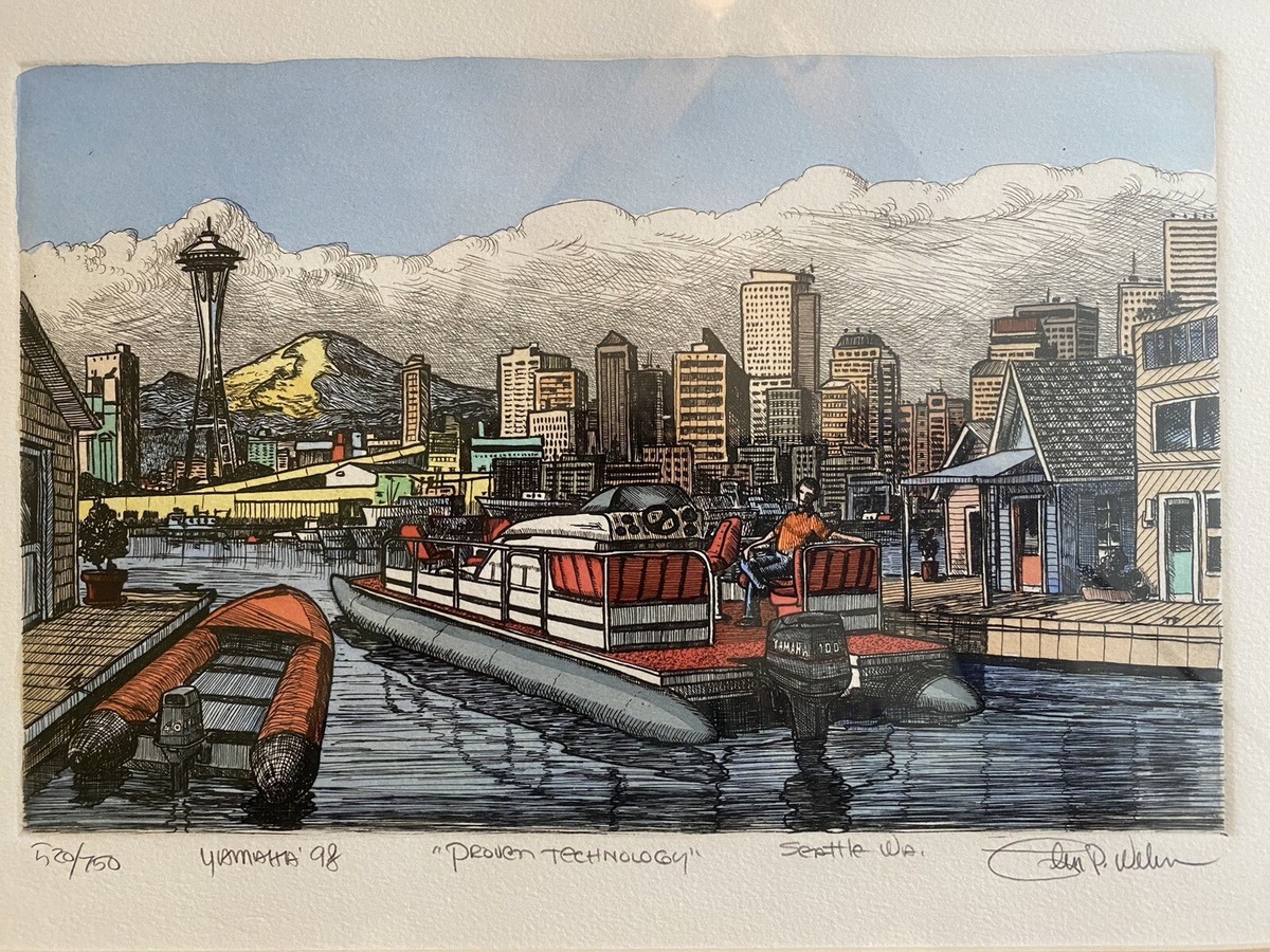 Vintage Original Glen P Weber Signed 1998 “Proven Technology