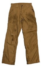 Carhartt Dungaree Fit Work Pants Brown 30/32 Lightweight