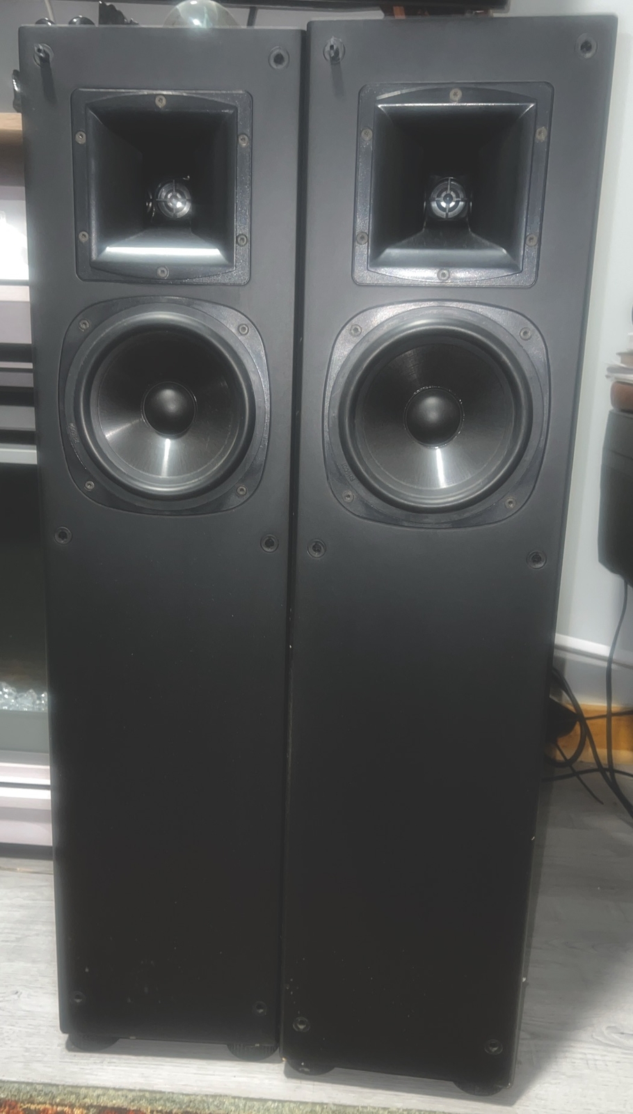 Klipsch Synergy SF1 Tower Speakers Home Theater Audiophile Vintage