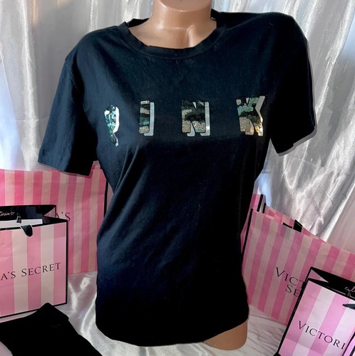 T-shirt Victoria's Secret Rose - Taille XS - En Coton (occasion Très Bon état)