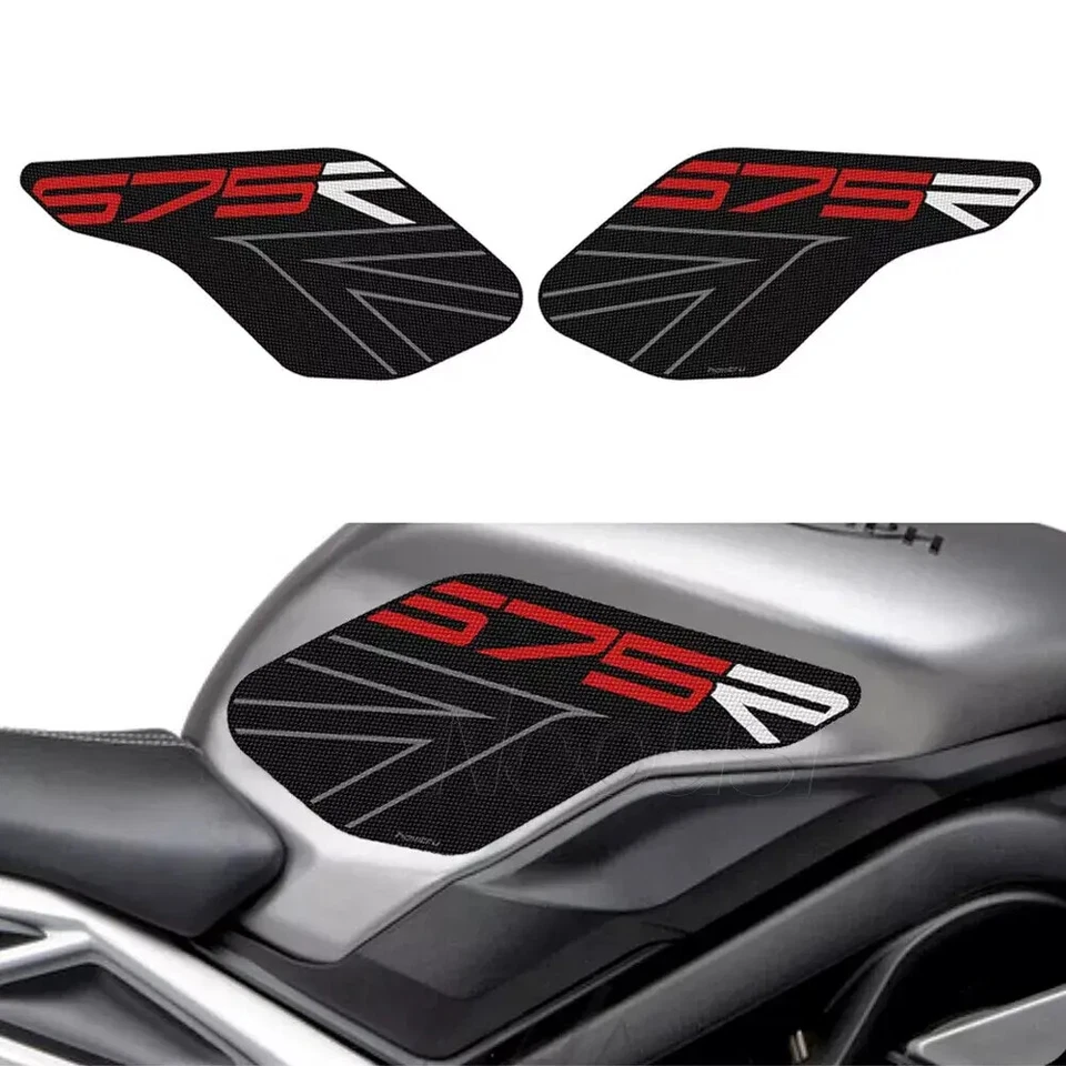 Adhesivo para Triumph Daytona 675R 2013-2016 almohadilla de tanque lateral protección agarre de rodilla Foto 4 de 4
