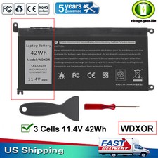 LOT WDXOR For Dell Inspiron Battery WDX0R 42Wh 15 5567 5568 13 5368 7368 7579