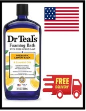 Dr Teal's Foaming Bath with Prebiotic Lemon Balm and Essential Oil Blend 34 floz