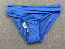 La Blanca Island Goddess Shirred Side Hipster Swimsuit Bottom 4 Chambray Blue