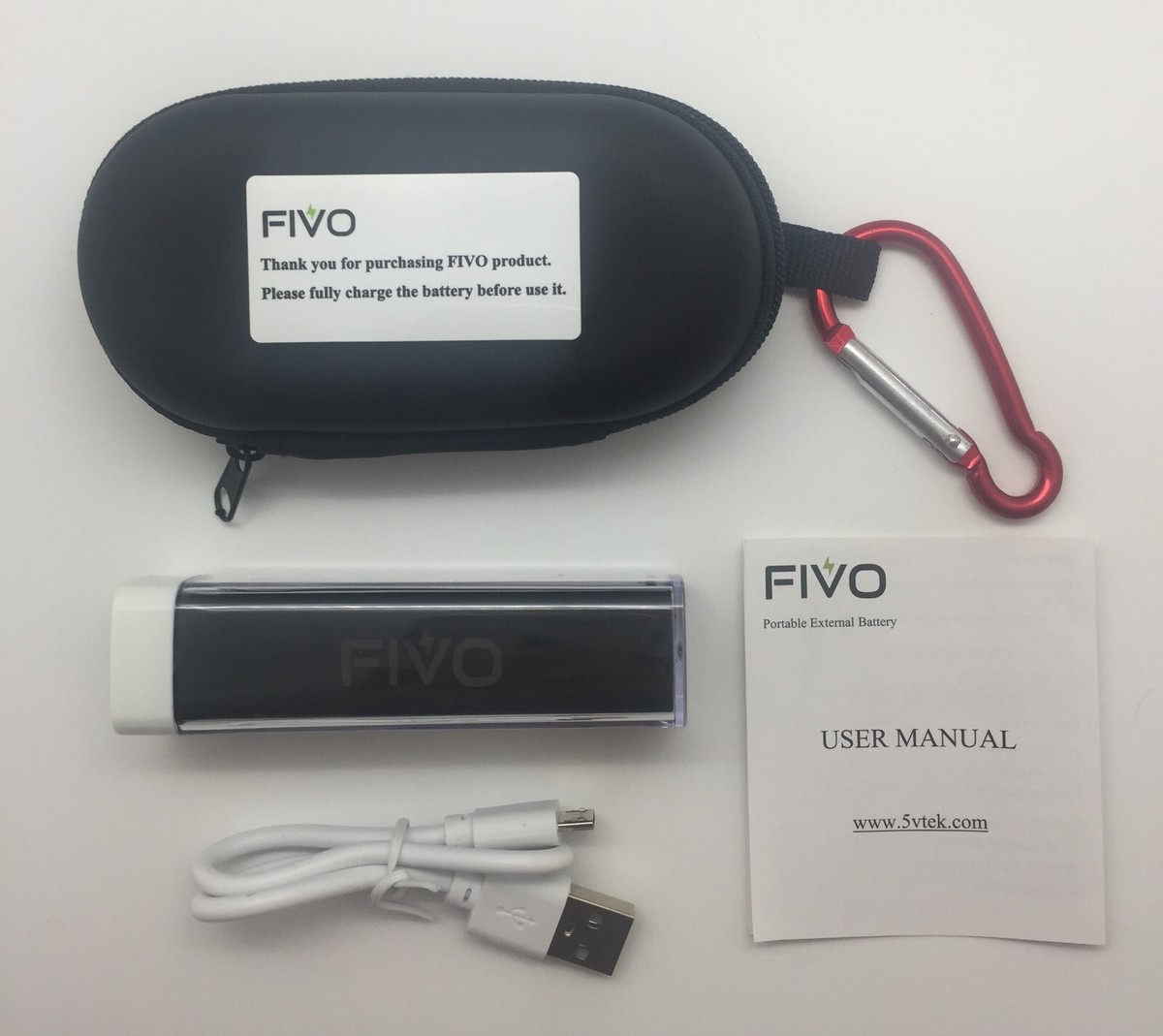 5V 2A Power Bank Portable Charger 2600mAh for Heated Scarf iPhone