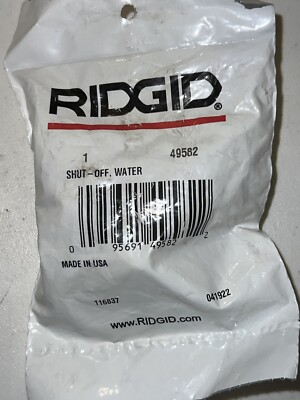 #ad Genuine Ridgid 49582 Water Shut off F Pressure Washer And Drain Cleaner Ridgid $95.00