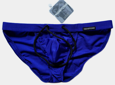 Manstore Badehose Größe L/6 Badeslip Beachtanga Microtanga Badetanga blau