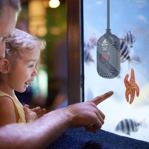 Small Aquarium Heater 50w Mini Fish Tank Heater 50 Watt Submersible With Led Tem - Picture 7 of 7