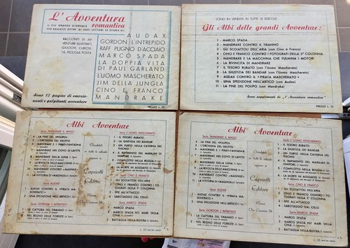 GLI ALBI DELLE GRANDI AVVENTURE, serie AUDAX - COMPLETA 1/10 ! - Capriotti 1947 - Foto 2 di 12