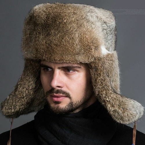 Faux Fur Bomber Hat Russian Aviator 