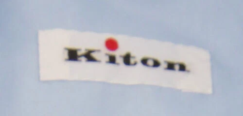 Camicia In Cotone Leggera Blu Chiaro Kiton - Slim - (3D) - Immagine 4 di 4