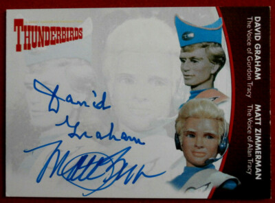 THUNDERBIRDS - DAVID GRAHAM & MATT ZIMMERMAN - persönlich signierte Autogrammkarte