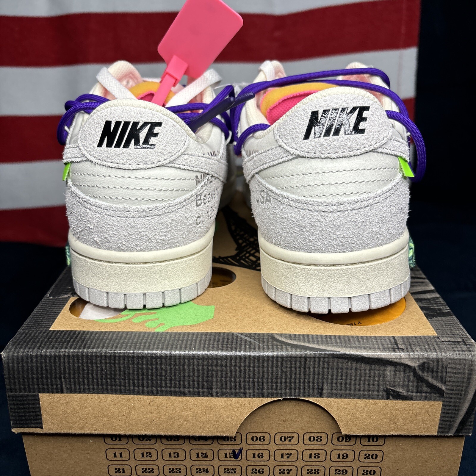 Taglia 9 Off White x Nike Dunk Low Lotto 15 di 50