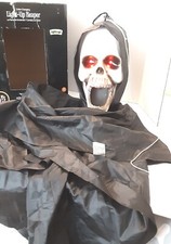 3' Grim Reaper Color Changing Talking Spooky Halloween Haunted House Decor Video