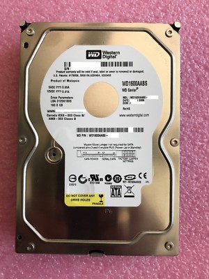 Western Digital WD1600AABS 160GB 7200RPM SATA 3.5'' Hard Drive