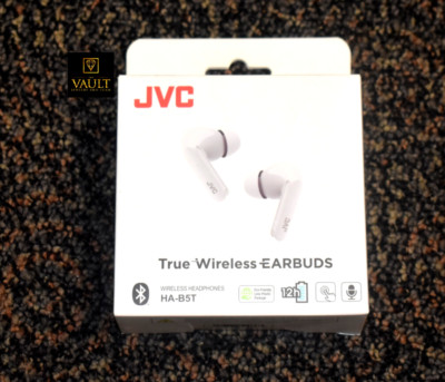 JVC True Wireless Earbuds HA-B5T Bluetooth - White. Brand New, Sealed.