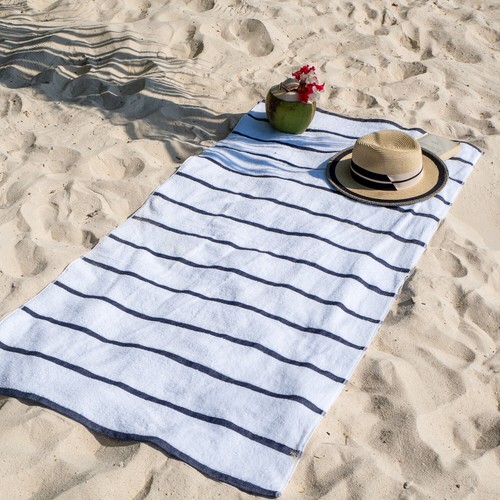 Las Rayas Pool Towels (4-Pack) 30x60 Soft Cotton Striped Beach Towel, 480 GSM - Picture 171 of 187