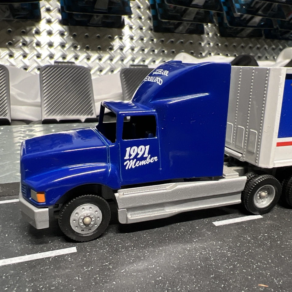 Winross Bill Elliott 1991 Fan Club Hauler 1/64 Nascar #9 1988 Champ Foto 3 de 4