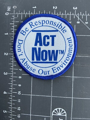 Act Now Be Responsible Nicht Abuse Unsere Umgebung Aufnäher Climate Action
