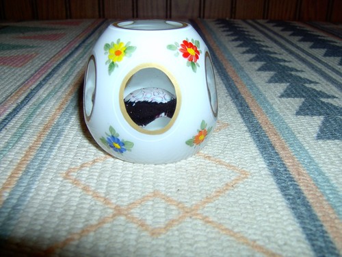 Vintage Murano Glass Faceted Overlay Millefiori 1+5 window paperweight - Picture 4 of 7