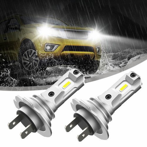 2pcs H7 LED Headlight Bulbs Low Beam Fanless Wireless 6000K Cool White Accessory - Picture 9 of 12