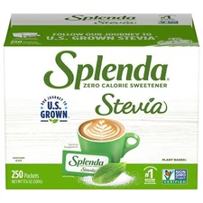 Splenda Naturals Stevia Sweetener 250 Count Zero Calorie All Purpose Sweetener