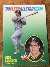 Jose Canseco Baseball Cards You Pick A's Red Sox Rangers Blue Jays Yankees Rays