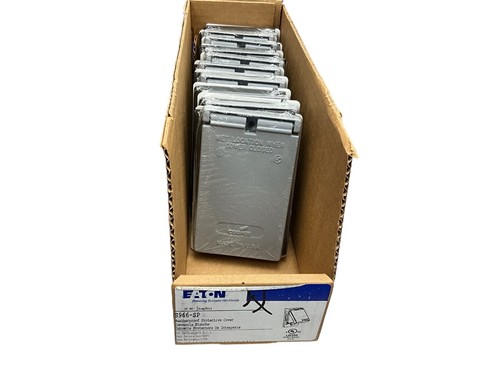 Eaton S966-SP Decorator Receptacle Vertical Metal Weatherproof Cover. - Picture 3 of 3