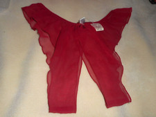 NWT VINTAGE FREDERICKS OF HOLLYWOOD SPLIT CTOTCH PANTIES RUBY RED ONE SIZE