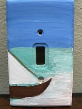 "Sail Into Style - Osłona płyty przełącznika żaglówki morskiej, ręcznie wykonana"